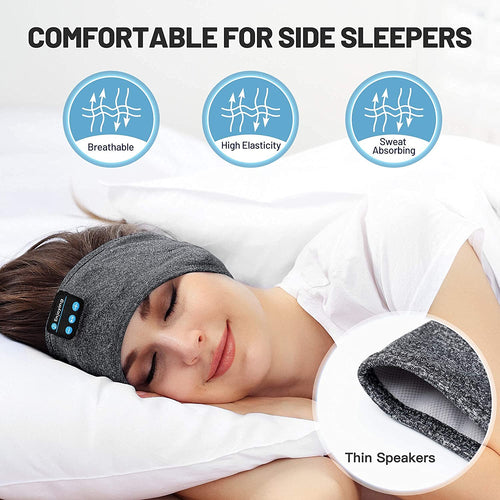 3D Wireless Bluetooth Sleep Headband with Soft Audio Speakers