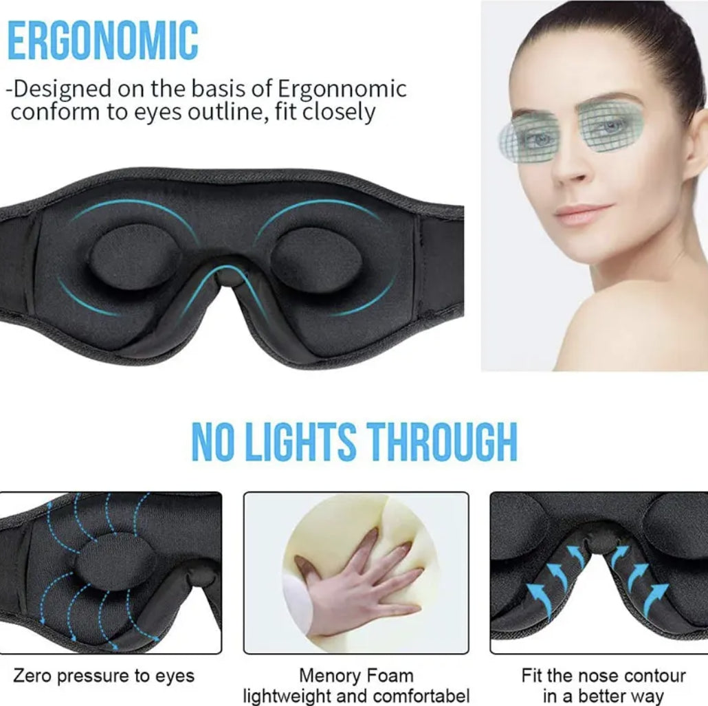 SleepElia™ Wireless Bluetooth Sleep Mask Headphones