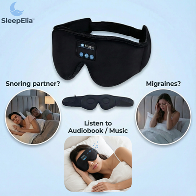 SleepElia™ Wireless Bluetooth Sleep Mask Headphones