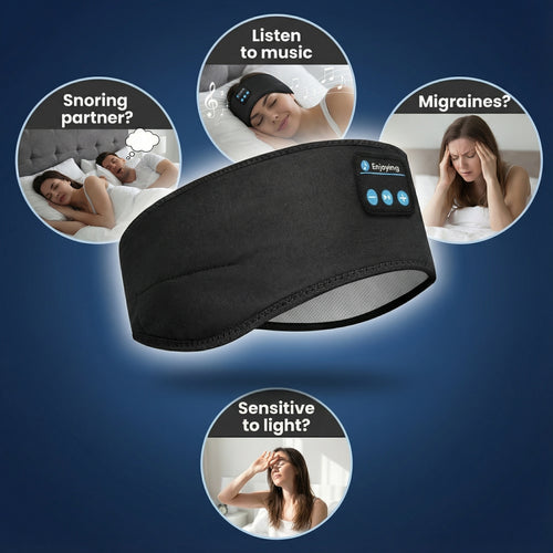 3D Wireless Bluetooth Sleep Headband with Soft Audio Speakers